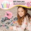 Instant Print Camera for Kids Age 3-12 Girls Boys 1080P HD Digital Video Cameras with 5 Print Paper & 32G Card Toddler Portable Travel Toys Camera for Christmas Birthday Gifts view 3