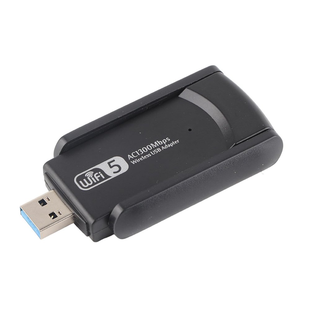 Glomora USB Adapter, Dual Antenna USB 3.0 Adapter Network Card for Desktop Computers