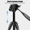 Camera Tripod, Portable Travel Tripod Heavy Duty Aluminum Alloy Horizontal Tripod Monopod with Ball Head for SLR Smartphone Live Streaming Vlog view 4