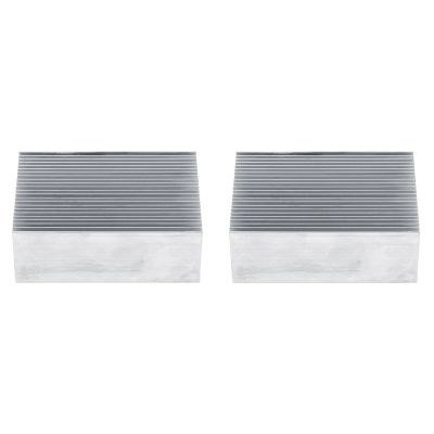 2pcs Heatsink, Good Thermal Conductivity Cooler, Quality Aluminum 100 * 69 * 36mm Led Light Devices Power Electric Device for Power IC Computer