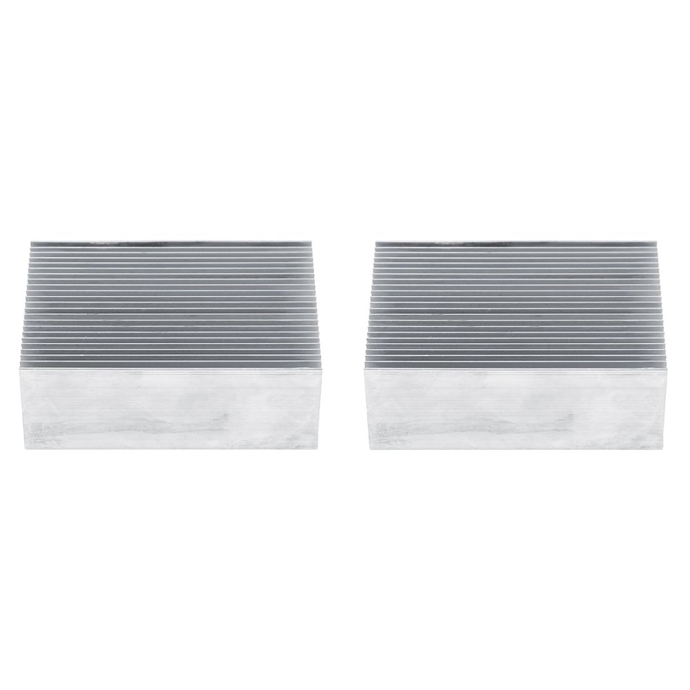 2pcs Heatsink, Good Thermal Conductivity Cooler, Quality Aluminum 100 * 69 * 36mm Led Light Devices Power Electric Device for Power IC Computer