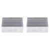 2pcs Heatsink, Good Thermal Conductivity Cooler, Quality Aluminum 100 * 69 * 36mm Led Light Devices Power Electric Device for Power IC Computer view 1