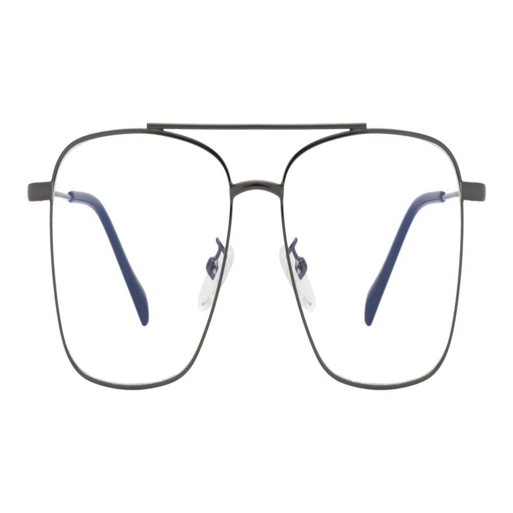 Fairydot Opticals Zero Power Blue cut Blue light blocking computer glasses for men and women | Anti glare eyeglasses | 100% UV PROTECTION | Glasses for gaming/style/computer use specs (3076-GRY-BLU)