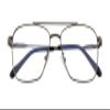Fairydot Opticals Zero Power Blue cut Blue light blocking computer glasses for men and women | Anti glare eyeglasses | 100% UV PROTECTION | Glasses for gaming/style/computer use specs (3076-GRY-BLU) view 2