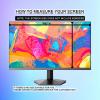 TYLGDSGS 27/27.5 Inches Computer Privacy Screen for Widescreen Monitor, 16:9/10 Removable Anti Glare Eye Protection Shield, Black Anti Blue Light Blackout Anti Spy Desktop Security Private Filter,27.5 view 3
