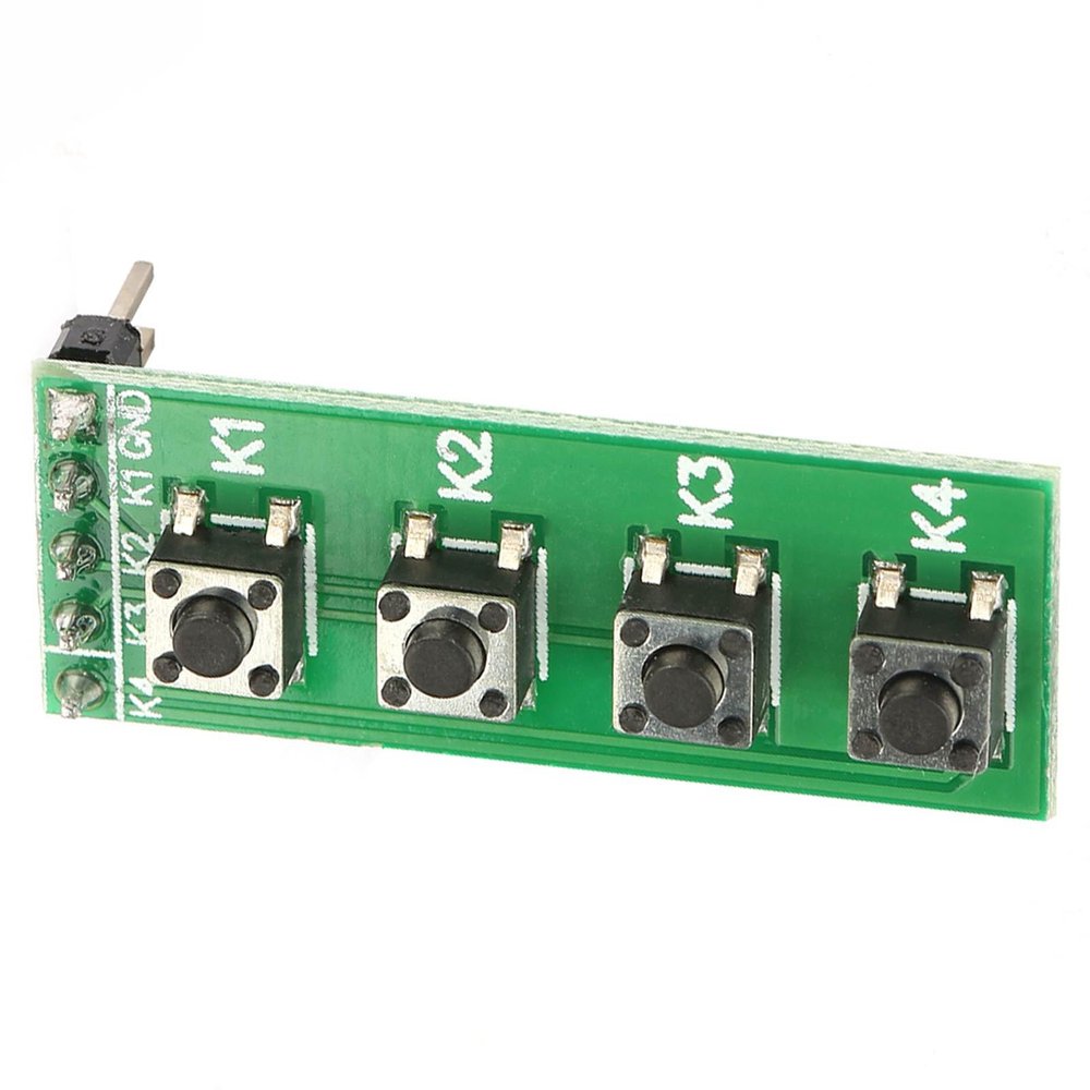 Universal 4 Keys Push Button Switch Module Keyboard Board for AVR STM32 ARM C51 NRF24LE1 CC2530 MSP430 STM8 FPGA CPLD