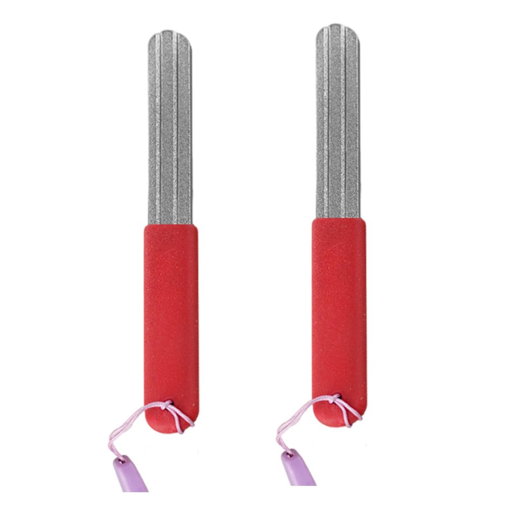 SYJHHWGS 2Pcs Portable Fishing Hook Sharpener Double Sided Diamond Grit Fishing Hook Grinding Stone with Hanging Lanyard