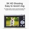 56MP Digital Camera, HD 5K Auto Focus Vlogging Camera, 10X Optical Zoom, Front Rear Dual Cameras, Anti Shake with Flash 2.8inch view 2