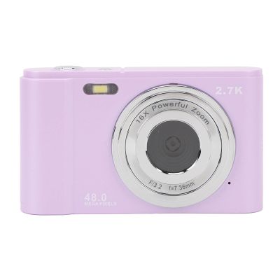 48MP Digital Camera, HD 2.7K Vlogging Camera, 16X Digital Zoom, 2.88in Screen, Compact Point and Shoot Camera for Teens Adult Beginner (Light)
