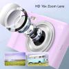 48MP Digital Camera, HD 2.7K Vlogging Camera, 16X Digital Zoom, 2.88in Screen, Compact Point and Shoot Camera for Teens Adult Beginner (Light) view 2