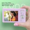 48MP Digital Camera, HD 2.7K Vlogging Camera, 16X Digital Zoom, 2.88in Screen, Compact Point and Shoot Camera for Teens Adult Beginner (Light) view 3