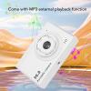 Digital Camera, 50MP 1080P Autofocus Vlogging Camera with 2.4in Screen, 8X Digital Zoom, Fill Light, Anti Shake Video Camera, Compact Small Camera for Travel (Silver) view 2