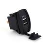 LED Dual USB Car Charger with 3.1A Output for, Phone, Tablet - for Cars, Motorcycles, ATVs - ABS Plastic Material view 1