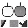 Dual-Sided Disc-18% Gray Card with Focus & White Panel - Collapsible & Wipe Clean Surface Reference Reflector view 2