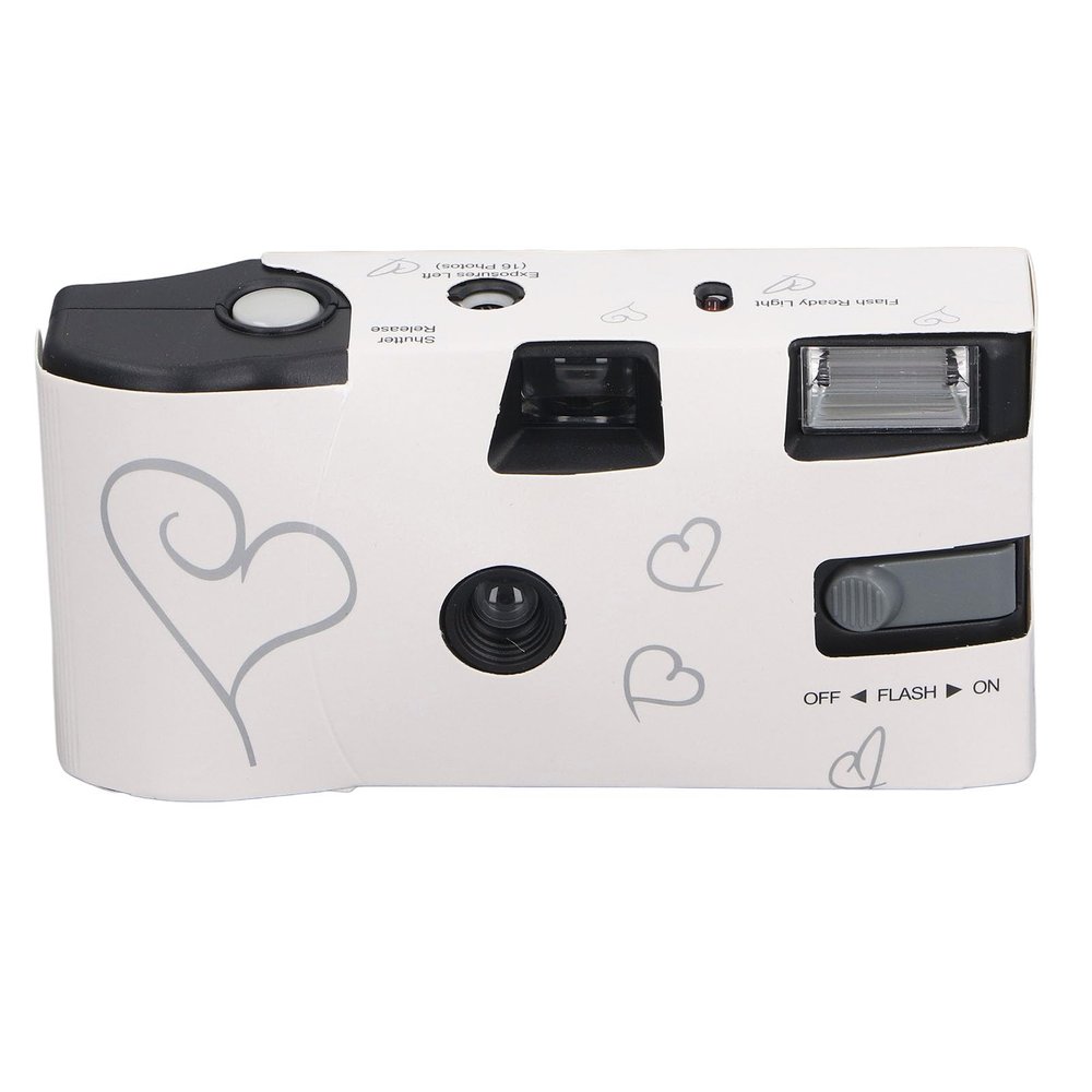 Disposable Camera for Wedding, 35mm Single Use Camera with Flash, Retro Film Camera with Color Films for Anniversary Concert Travel Camp Party Supply