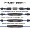 5Pcs Waterproof RJ45 Connector, IP67 Cat6/Cat5E/Cat5 Coupler Shielded for Outdoor Ethernet LAN Cable Extender view 2