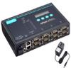 Moxa NPort 5650-8-DT with Adapter 8 Port RS-232/422/485 Desktop Mode Device Server, US Plug, 3 in 1, DB9 Male, 12-48VDC(Adapter Included) view 1