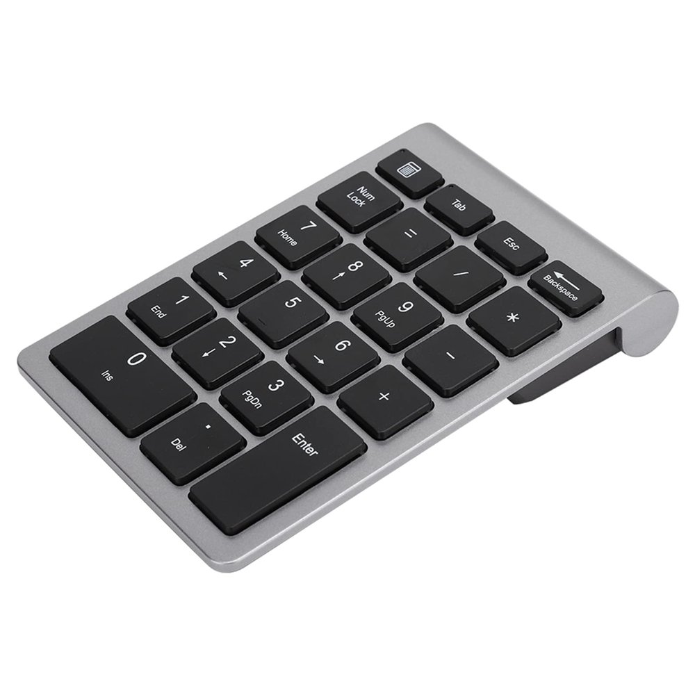 LUCKDANO RF304 22 Keys Numeric Keypad USB Keyboard with Receiver, Ergonomic Design and Low Delay Response Speed, Suitable for Office Use and Home Computing (Iron Grey) (Iron