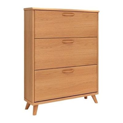 Shoes Shelf Shoe Cabinet with 3 Flip Drawers, Space Saving Slim Shoe Storage Cabinet, Freestanding Shoe Organizer Rack Cabinet for Entryway Hallway Bedroom Stackable Shoe Rack(70x24x120cm)