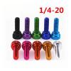 1/4-20 Telescope Camera Quick Release Holding Step Screw Aluminum Alloy Colorful Knurled Hand Screws(Dark Red,5pcs) view 1