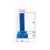 1/4-20 Telescope Camera Quick Release Holding Step Screw Aluminum Alloy Colorful Knurled Hand Screws(Dark Red,5pcs) view 2