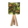 OEPWQIWEPZ Tripod Bedside Desk Table Lamp Playful Storybook Jungle Art Animals Wood Nightstand Lamp with Linen Fabric Shade for Nursery Bedroom Living Room Kids Room view 1