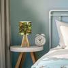 OEPWQIWEPZ Tripod Bedside Desk Table Lamp Playful Storybook Jungle Art Animals Wood Nightstand Lamp with Linen Fabric Shade for Nursery Bedroom Living Room Kids Room view 4