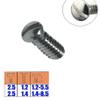 2.5mm Head 2.5x1.2 2.5x1.4 Length 1.2-8.5mm M1.2 M1.4 Glasses Screw Optical Glasses Glasses Slotted Screw Accessories(2.5x1.2x2.0mm) view 3