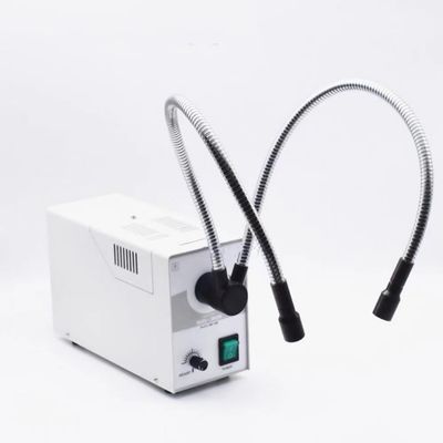 Single-Hole Halogen Cold Light Microscope 150W LED Light Optical Fiber Inspection Light(with Fiber)