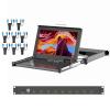 1U Rack Mount KVM Console, Arvitek 15.6" LCD Monitor KVM Switch 8 Port HDMI w/Cables,Keyboard Touchpad,Fits 23.631.5" Rack Depth, Full HD 1920x1080 view 1