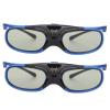 DLP 3D Glasses, 3D Active Shutter Glasses, Compatible with 96Hz-144Hz, USB Rechargeable, Left and Right Eye Rotation, High Compatibility, Comes with Wiping Cloth, for 3D Projectors view 1