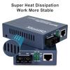 QSFPTEK A Pair Ethernet Media Converter, 1.25G Single-Mode Dual SC Fiber Gigabit Media Converter 10/100/1000Base-Tx to 1000Base-LX (1310nm, 20km) view 2