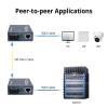 QSFPTEK A Pair Ethernet Media Converter, 1.25G Single-Mode Dual SC Fiber Gigabit Media Converter 10/100/1000Base-Tx to 1000Base-LX (1310nm, 20km) view 4