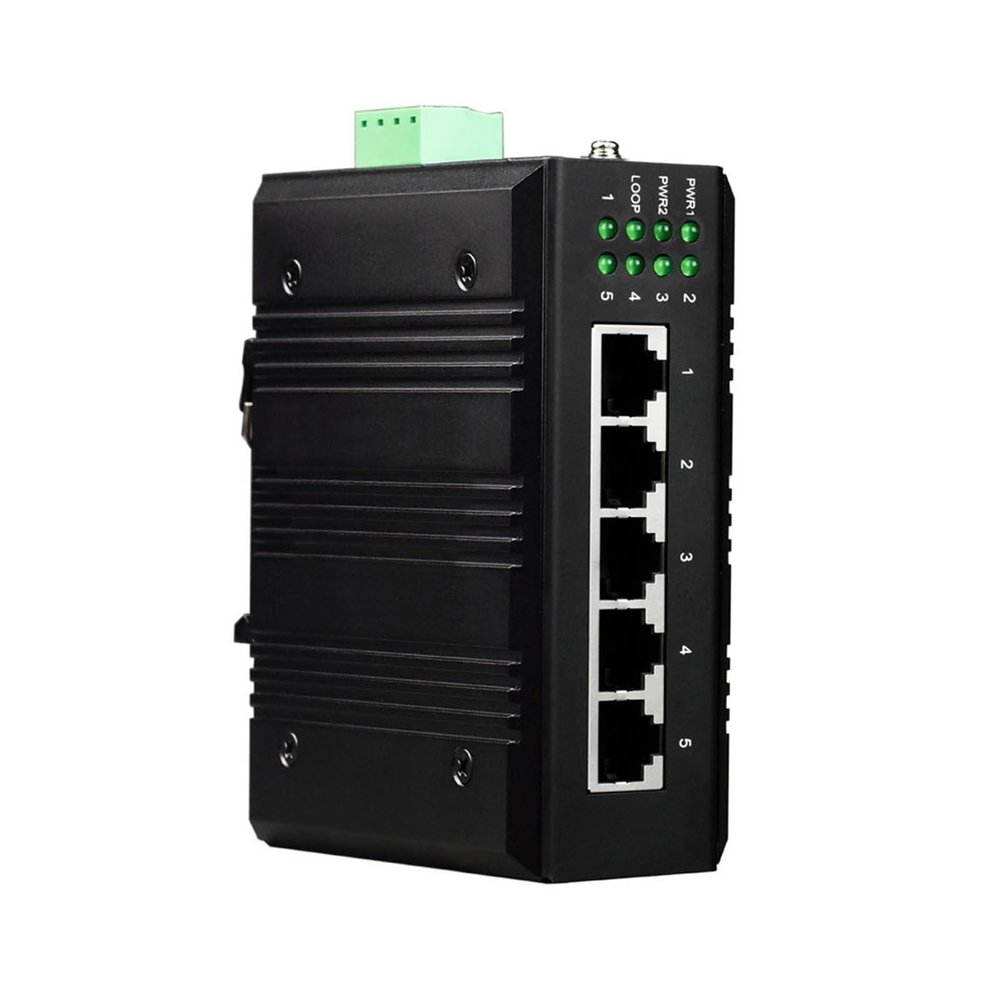 BAISULI Industrial Din Rail Switch Gigabit Ethernet Din Rail Unmanaged 5 Ports Gigabit Ethernet Industrial Network Switch