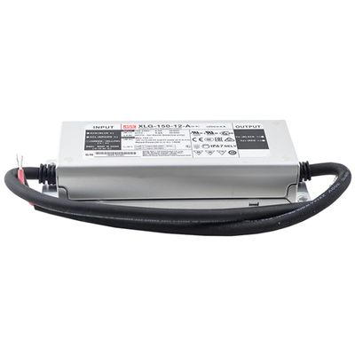 DrapeMania XLG-150-12-A Industrial LED Power Supply, 12V 12.5A 150W, IP67, Wide Input, 6KV/4KV Surge Protection, UL Listed for Outdoor Lighting, Signage and Industrial Applications