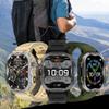 2.01" AMOLED Smart Watch for Men (Make/Answer Call), 5ATM Waterproof Mens Smartwatch, Hands-Free Calling, Fitness Tracker Smartwatch for Android iPhones, Digital Watches Step Counter, 3 Straps (Black) view 3