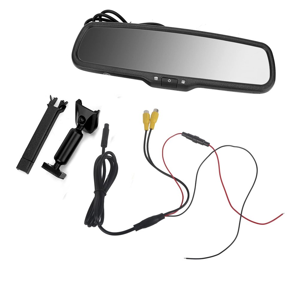 Car Rearview Monitor, 4.3 Inch Auto Dimming Backup Monitor Rear View Dash Camera for Cars Trucks Van Parking Assistance