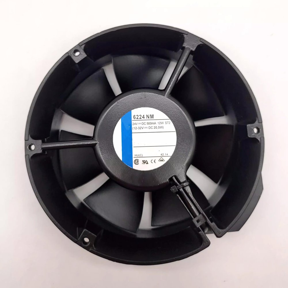 for 24V 500mA12W 6224NM 12v-32v Circular Metal Cooling Fan