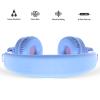 ELECDER i37 Kids Headphones for School Children Girls Boys Teens Foldable Adjustable On Ear Headphones Wired with 3.5mm Jack for Smartphones Chromebook Laptop Computer PC Tablets Trave, Purple/Pink view 3