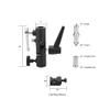 TENBEST Camera Flash Bracket with Cold Shoe Mount, Solid Metal Material, Adjustable Speedlite Swivel Light Stand Bracket with Umbrella Holder,1/4 to 3/8 Adapter Screw for Flashes Studio LED Lights view 2