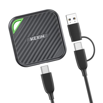 KEXIN External SSD 1TB USB C Portable SSD Up to 2000MB/s External Solid State Drive USB 3.2 Gen 2x2 Type-C Portable Solid State Drive for PC Mac Game Console