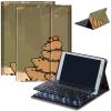 Case for Amazon Fire HD 10 & 10 Plus Tablet (13th/11th Generation, 2023/2021 Release) 10.1" with Keyboard, PU Leather Multiple-Angles Keyboard Case for Amazon Fire Tablet 10, Cartoon Capybaras view 1