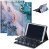 AIRWEE Case for Amazon Fire HD 10 & 10 Plus Tablet (13th/11th Generation, 2023/2021 Release) 10.1" with Keyboard, PU Leather Multiple-Angles Keyboard Case for Amazon Fire Tablet 10, Marbling 18 view 1