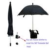 360 Swivel Umbrella with Hot Shoe Camera Rain Cover, Sunshade Protector, Rain Protection (Large-50cm) view 3