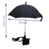 360 Swivel Umbrella with Hot Shoe Camera Rain Cover, Sunshade Protector, Rain Protection (Large-50cm) view 4