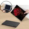AIRWEE Case for Amazon Fire HD 10 & 10 Plus Tablet (13th/11th Generation, 2023/2021 Release) 10.1" with Keyboard, PU Leather Multiple-Angles Keyboard Case for Amazon Fire Tablet 10, Dark Red Rose view 3