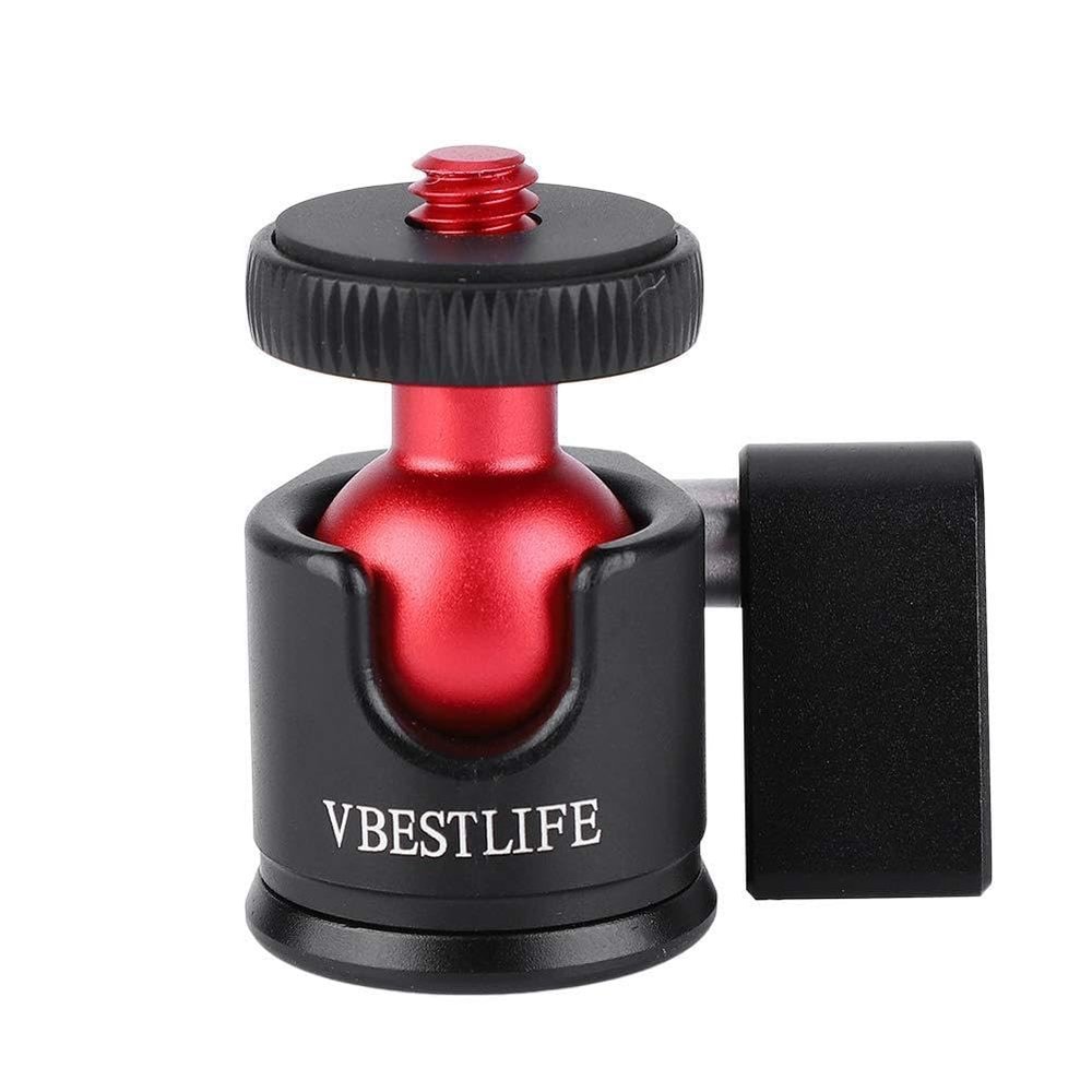360 Degree Ball Head, Mini Camera Ball Head for DSLR Camera, Fill Light, Mobile Phone