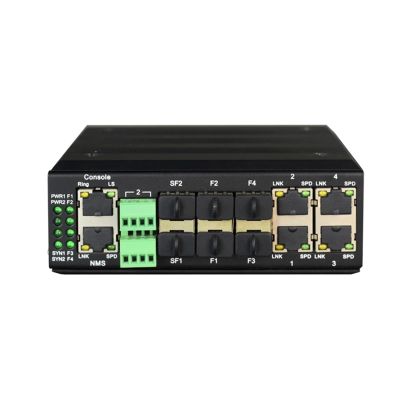 BAISULI Industrial Din Rail Switch Gigabit Ethernet Industrial Rail Converged Managed 4 100M RJ45 Ports 4 100M SFP to 2 1000M SFP Network Switch