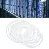 Yuecoom Spiral Wire Wrap Cord Spiral Wire Wrap Organizer Sleeve Hose Flexible Cable Organizer Holder Management White Spiral Wire Wrap Holder (25-2m) view 3