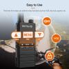 Retevis B3B Walkie Talkies Rechargeable, Mini Walkie Talkies,1620mAh,USB-C,Emergency Alarm, Slim,Small,Compact Two Way Radios for Camping Hiking(2 Pack) view 3